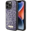 Guess GUHCP15LPFGSBSP iPhone 15 Pro 6.1 fioletowy/purple hardcase Rhinestone Metal Logo
